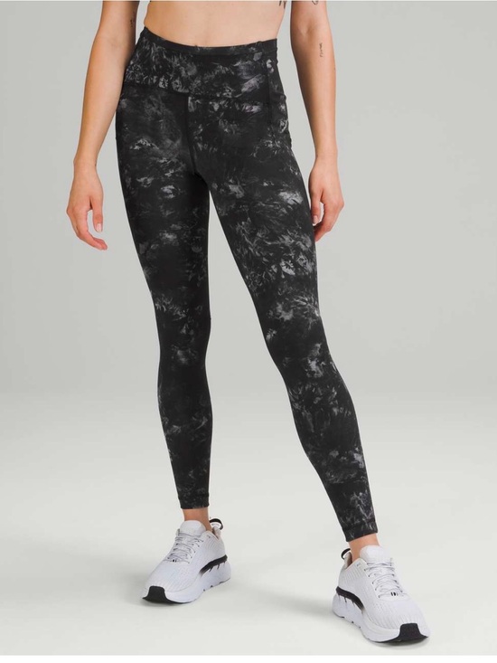 lululemon athletica Pants - lululemon athletica Black Marble High-Rise Leggings